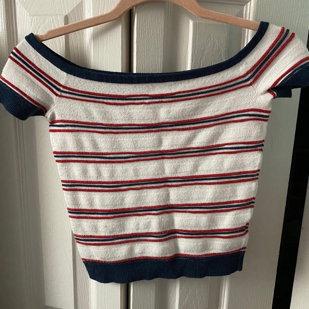 red white and blue crop